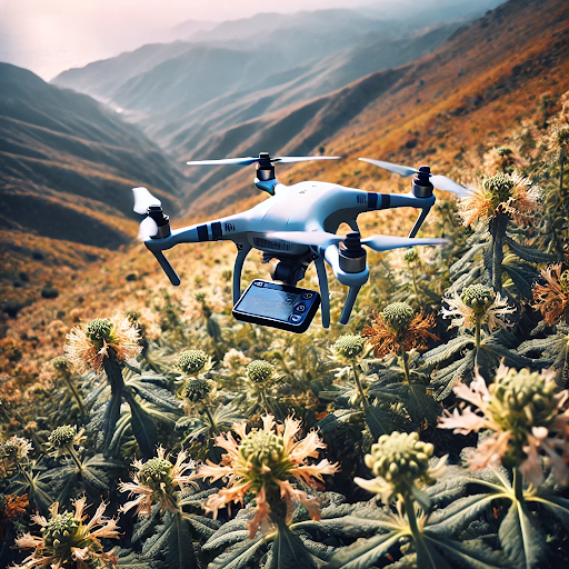 Drone mapping wild medicinal plants for conservation and research