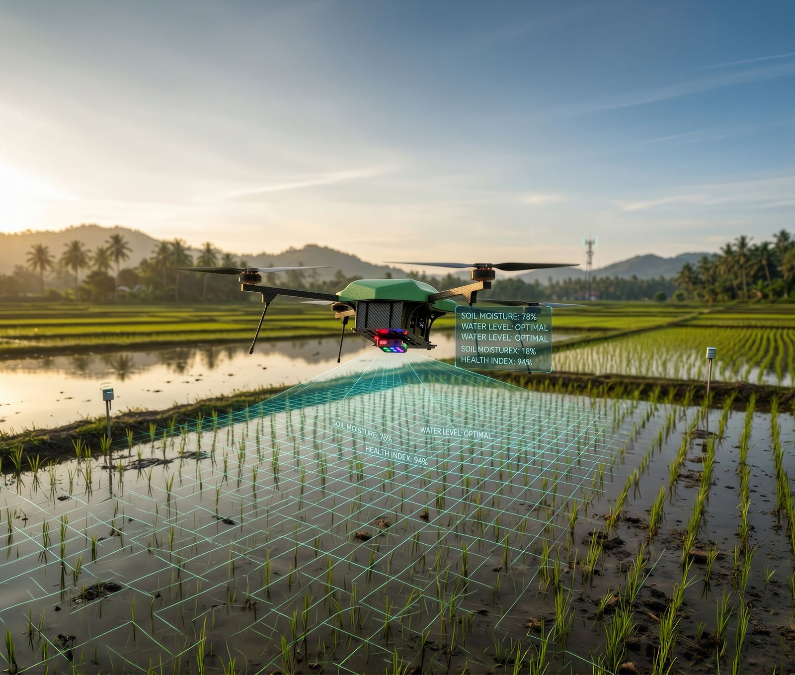 Green agricultural landscape
